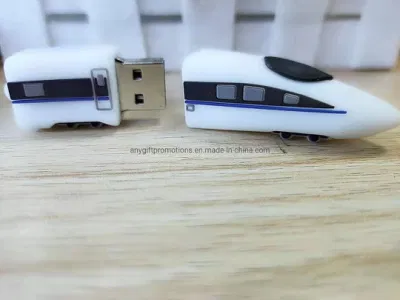 Regalo creativo Flash USB in PVC a forma di treno con uno